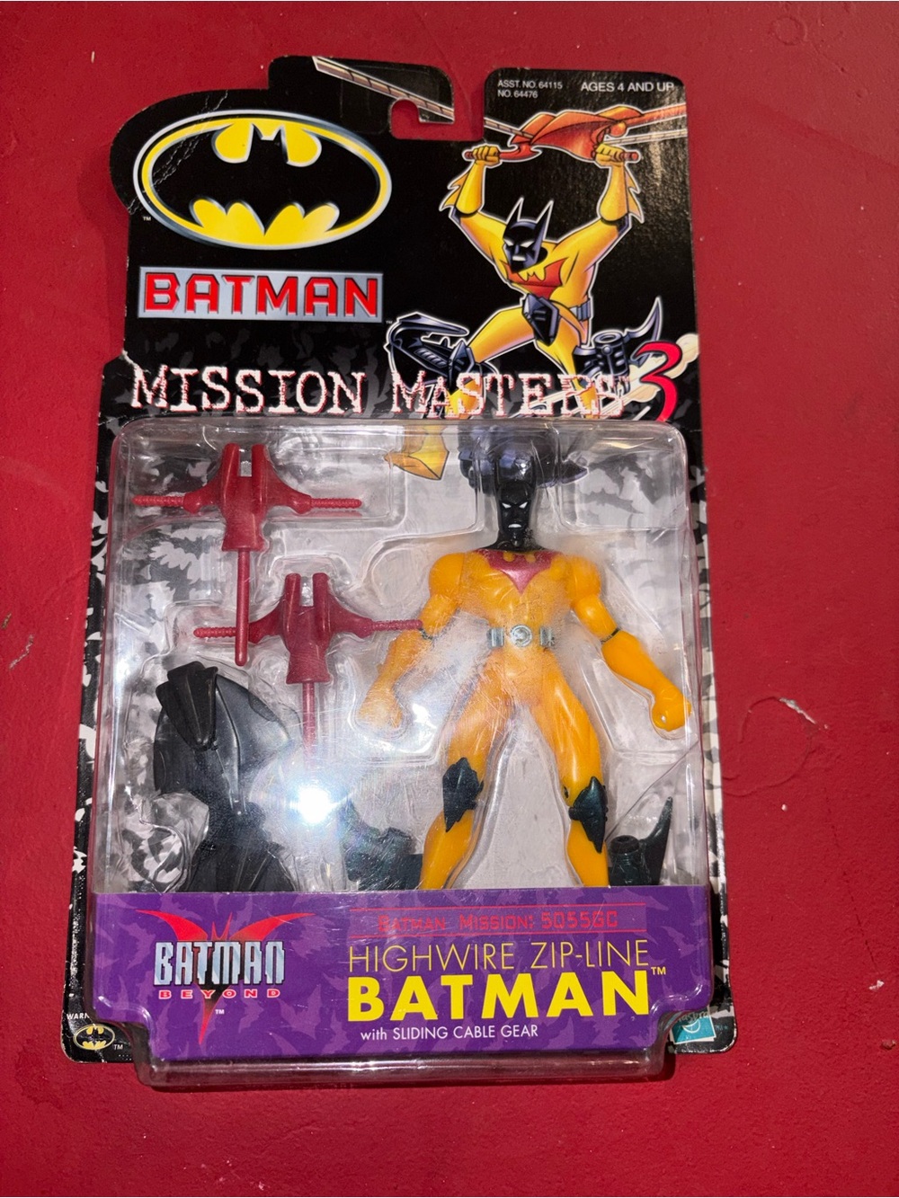 Hasbro Batman Beyond Highwire Zip-Line Batman - Yellow & Black